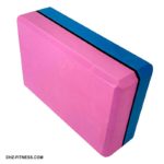E29313-2 Йога блок полумягкий 2-х цветный (синий-розовый)