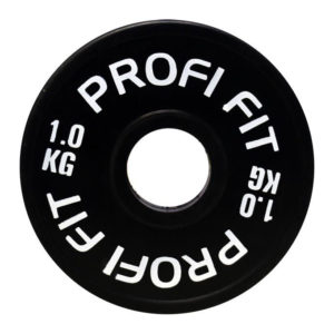 CROSSFIT-B Диск Ф50 обрезиненный черный евро-классик bamper plates 1 кг фото