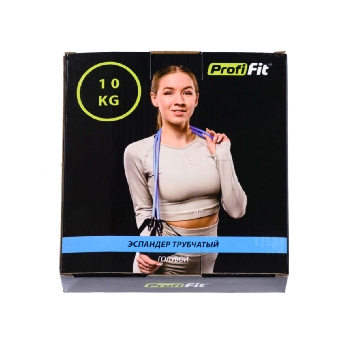 Эспандер трубчатый голубой, сопротивление 10 кг PROFI-FIT