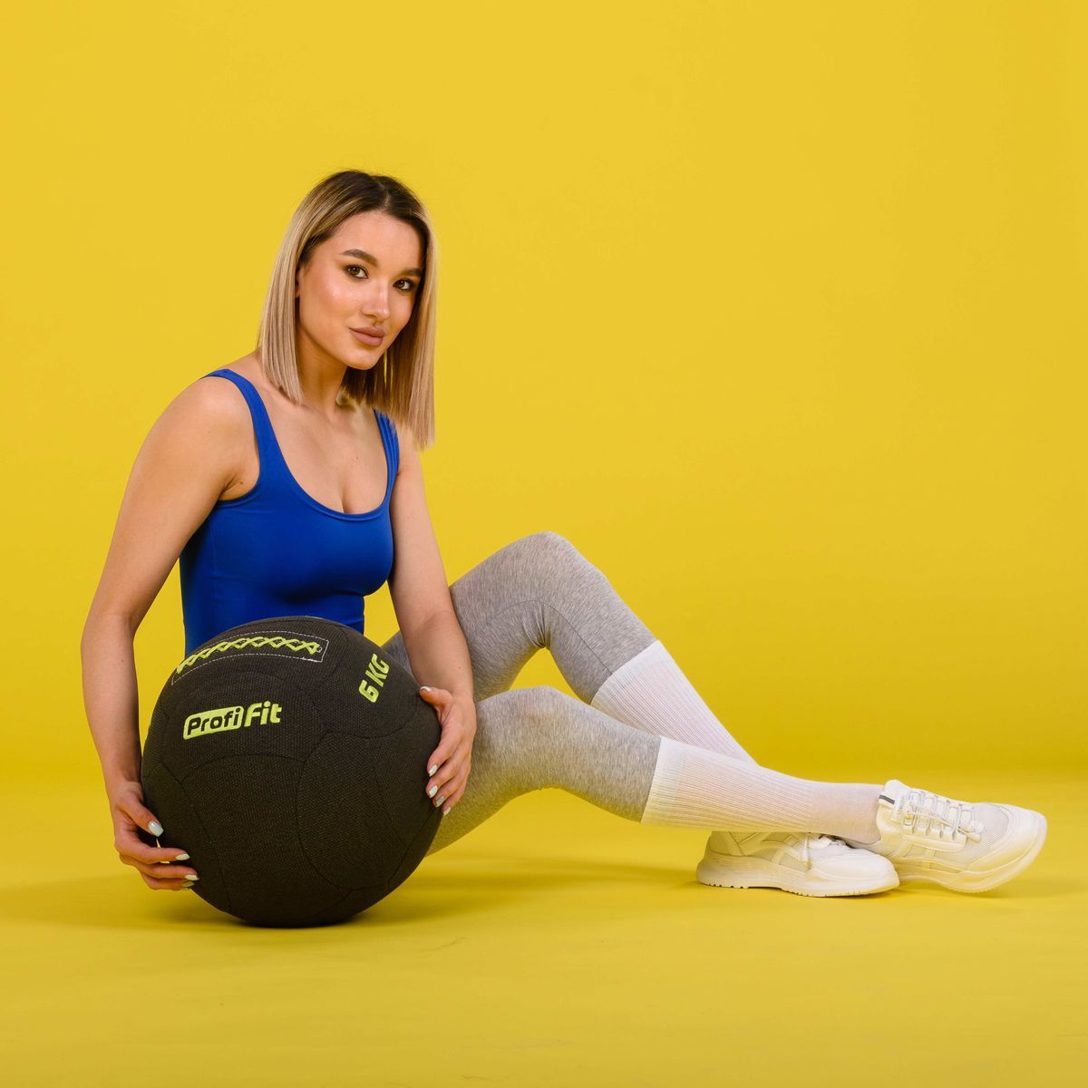 Медицинбол набивной кевларовый (Kevlar Wallball) PROFI-FIT 6 кг